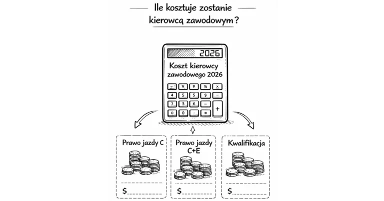 Ile kosztuje zostanie kierowcą zawodowym w 2026? C, C+E i kwalifikacja