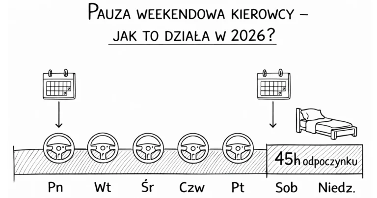 Pauza weekendowa kierowcy – kiedy trzeba zrobić 45 godzin odpoczynku?