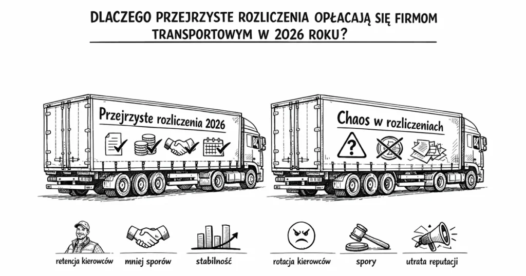 Dlaczego przejrzyste rozliczenia opłacają się firmom transportowym w 2026 roku?
