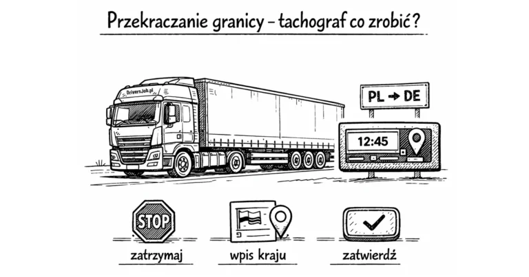 Przekraczanie granicy tachograf – co trzeba zrobić?