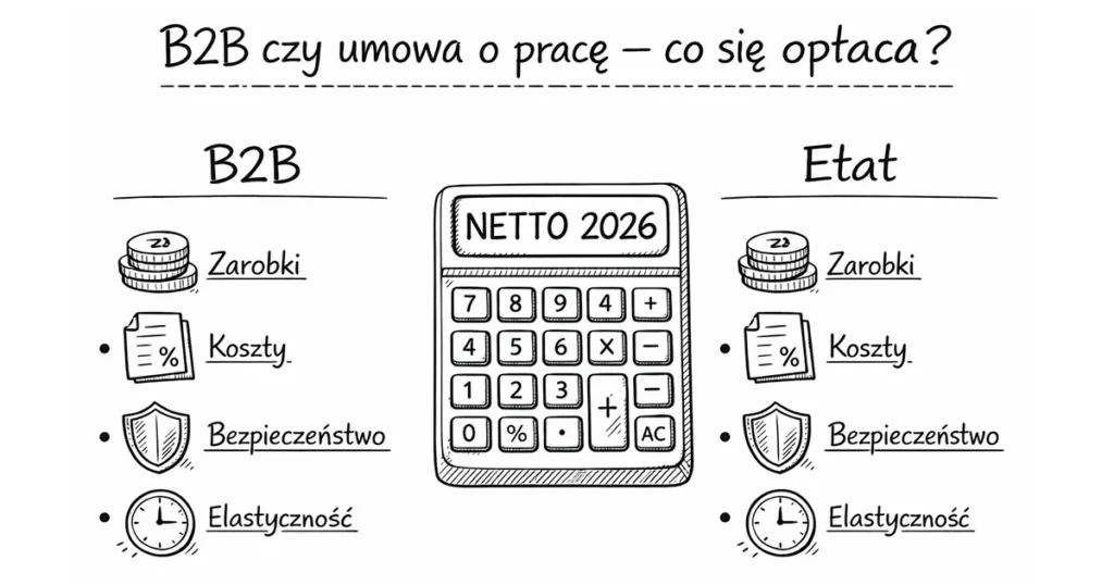 B2B czy umowa o pracę dla kierowcy C+E? Porównanie zarobków 2026