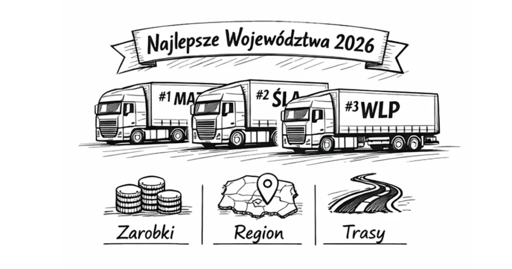 Najlepsze województwa dla kierowców C+E w Polsce