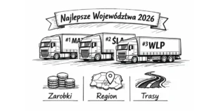 Najlepsze województwa dla kierowców C+E w Polsce