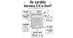 C+E Dania 2026 – ile zarabia kierowca i ile zostaje netto?