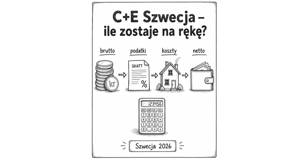 C+E Szwecja 2026 – ile zarabia kierowca i ile zostaje netto?