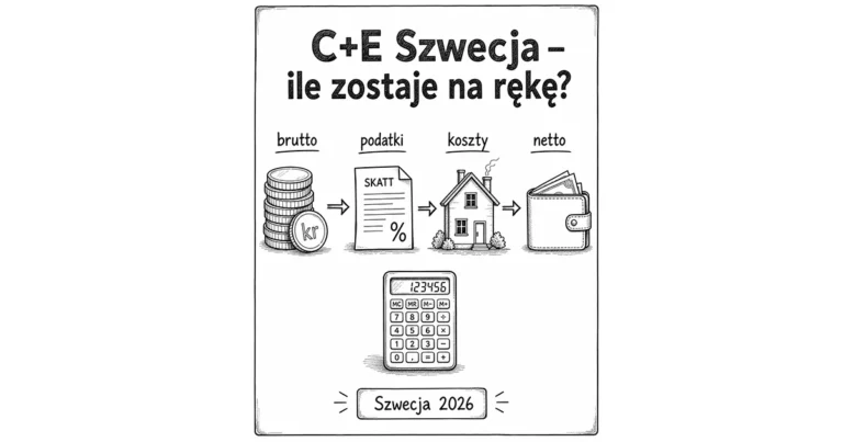 C+E Szwecja 2026 – ile zarabia kierowca i ile zostaje netto?