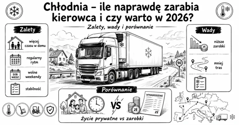 Chłodnia – ile naprawdę zarabia kierowca i czy warto w 2026?
