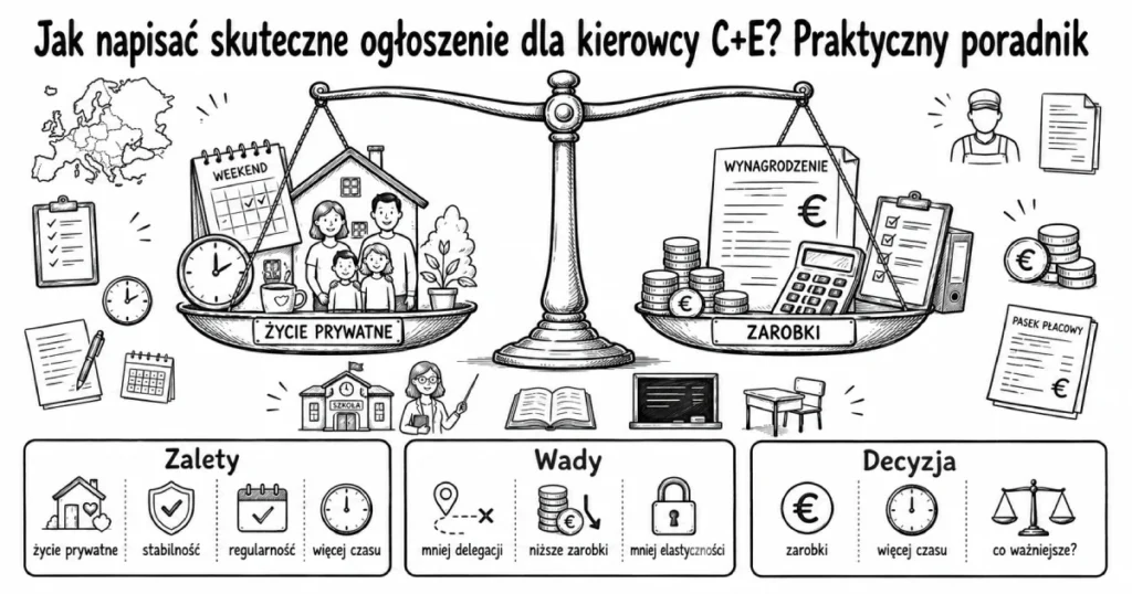 Jak napisać skuteczne ogłoszenie dla kierowcy C+E? Praktyczny poradnik