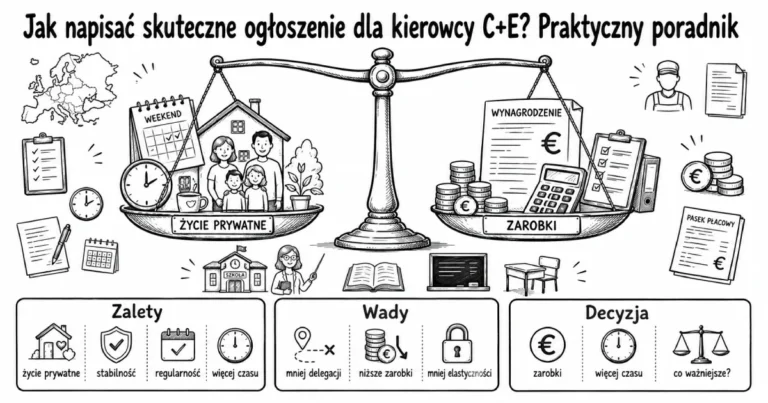 Jak napisać skuteczne ogłoszenie dla kierowcy C+E? Praktyczny poradnik