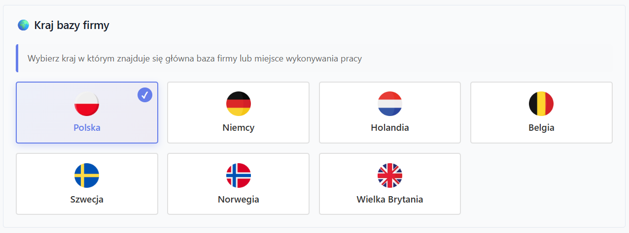 Kraj bazy firmy